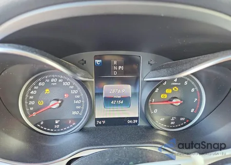 2017 Mercedes-Benz C 300 из США, поврежденный, VIN WDDWF4JB0HR242249